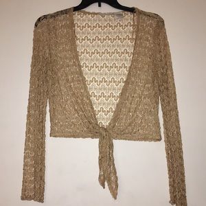 Golden cover up / cardigan